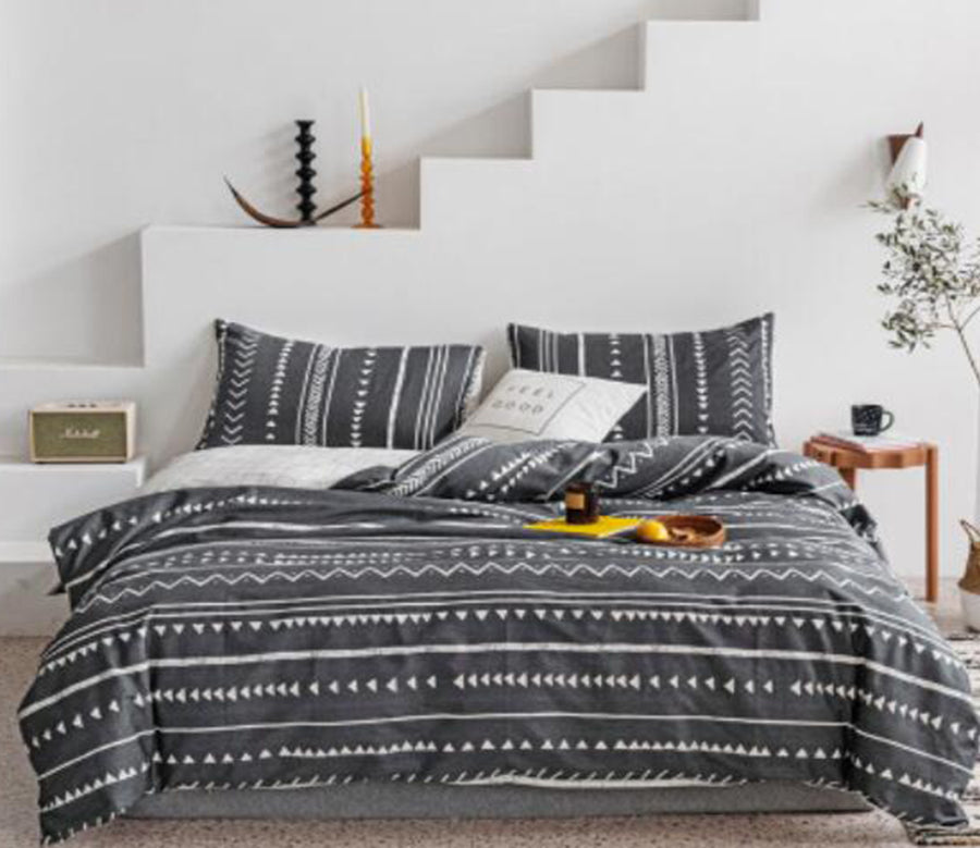 3D Grey Totem 14016 Bed Pillowcases Quilt