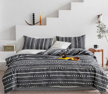 3D Grey Totem 14016 Bed Pillowcases Quilt