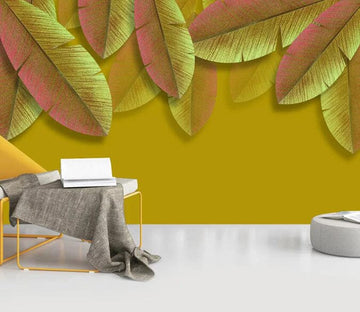 3D Yellow Leaves 2936 Wall Murals Wallpaper AJ Wallpaper 2 
