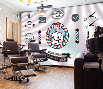 3D Eyes Boy 1416 Barber Shop Wall Murals Wallpaper AJ Wallpaper 2 