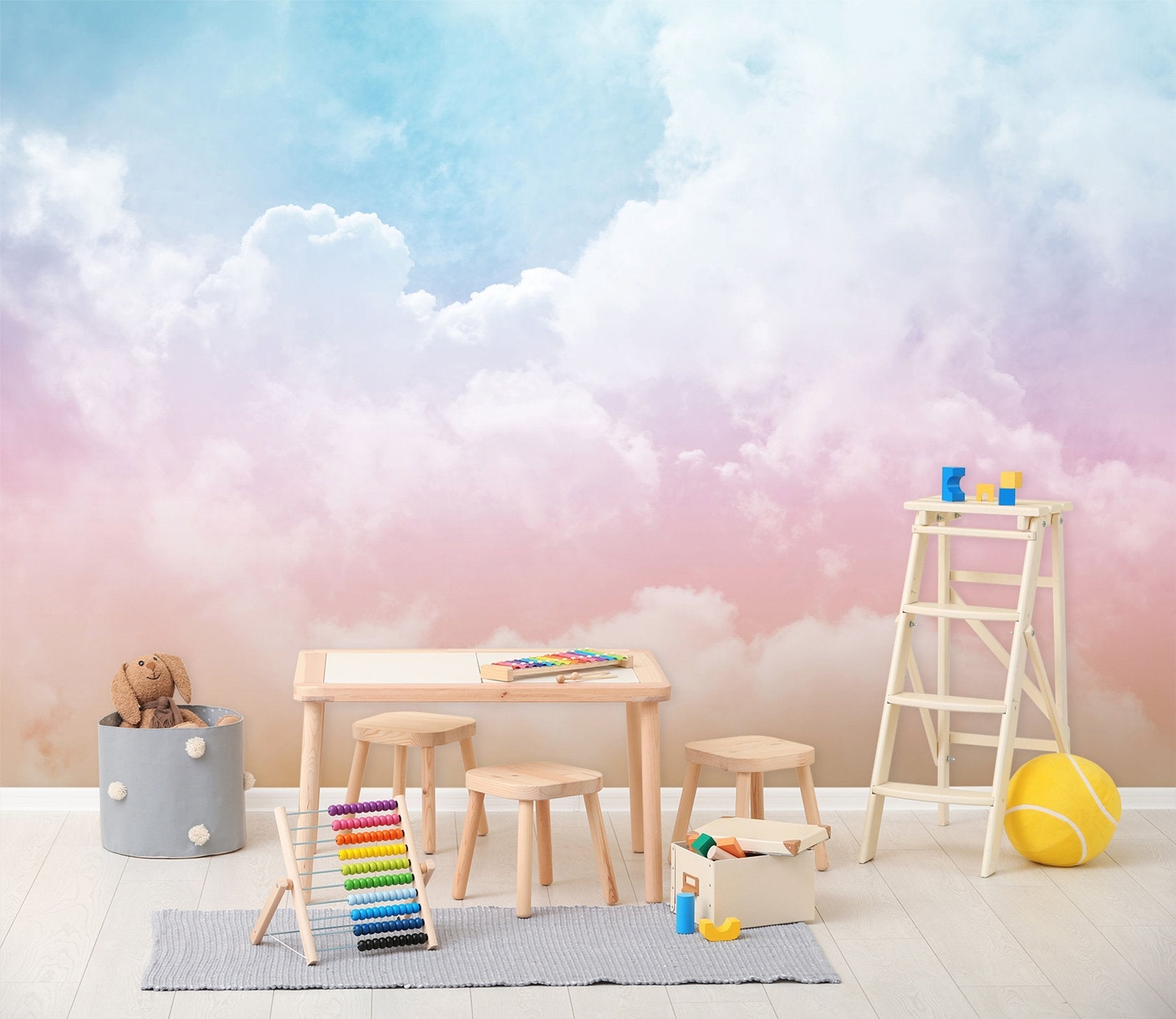 3D pink clouds 13 Wall Murals Wallpaper AJ Wallpaper 2 