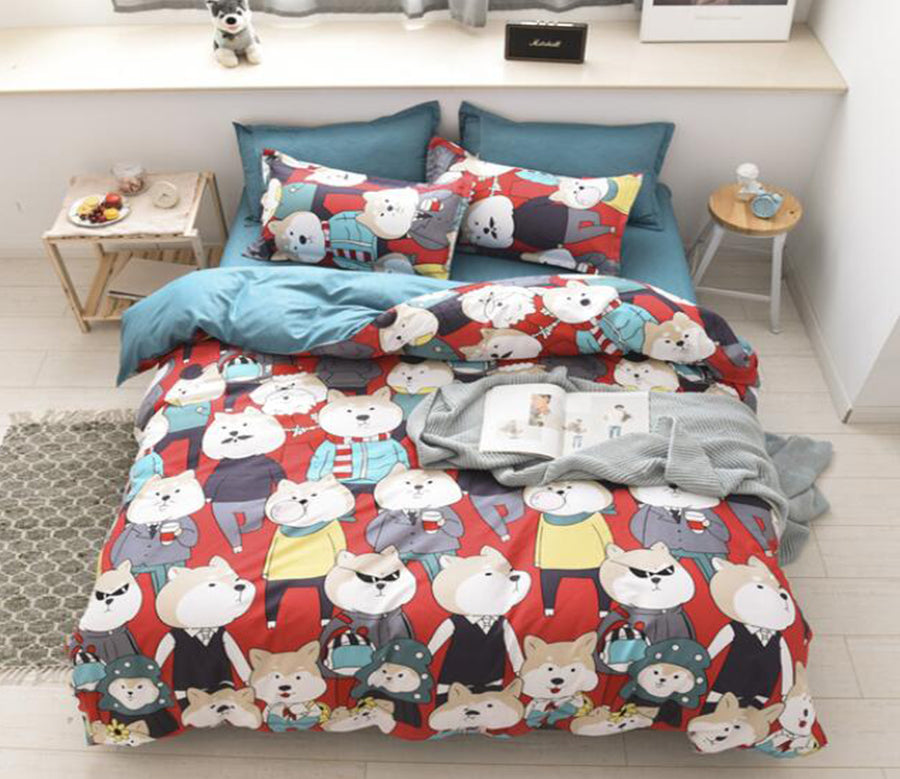 3D Cartoon Shiba Lnu 13120 Bed Pillowcases Quilt