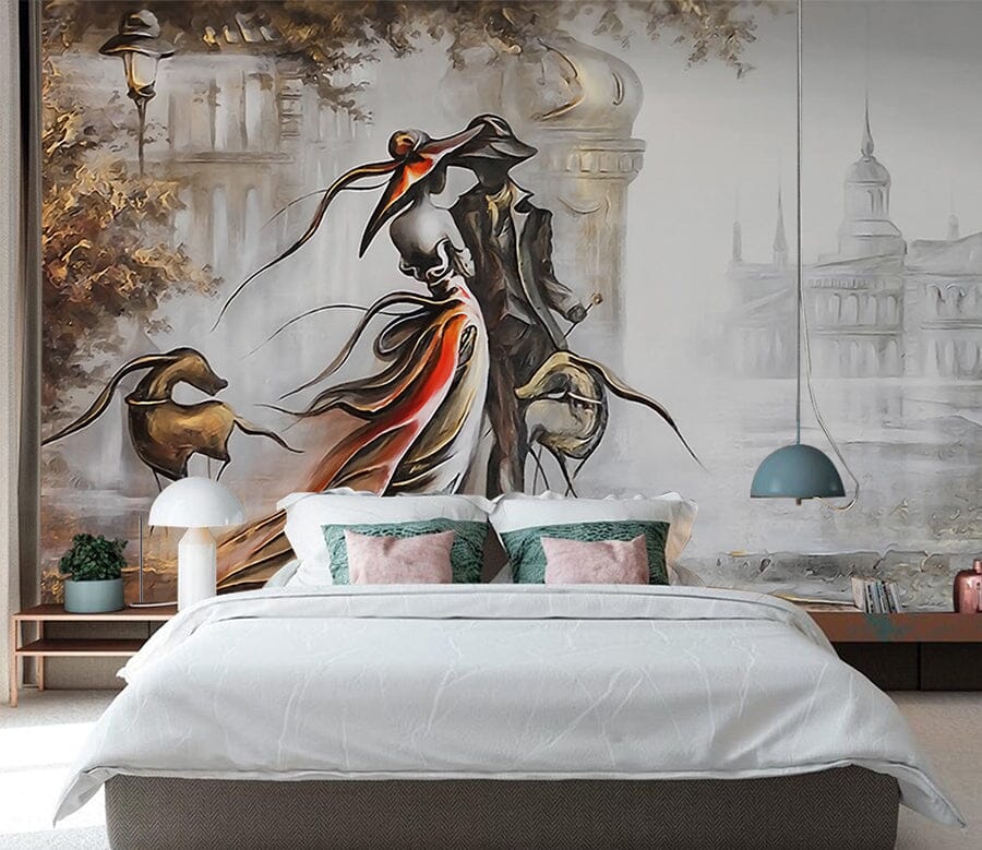 3D Castle Lovers WC039 Wall Murals Wallpaper AJ Wallpaper 2 