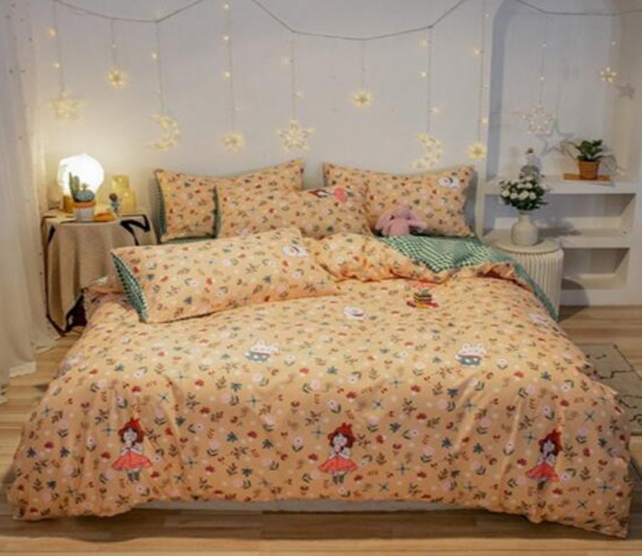 3D Floral Girl 40296 Bed Pillowcases Quilt