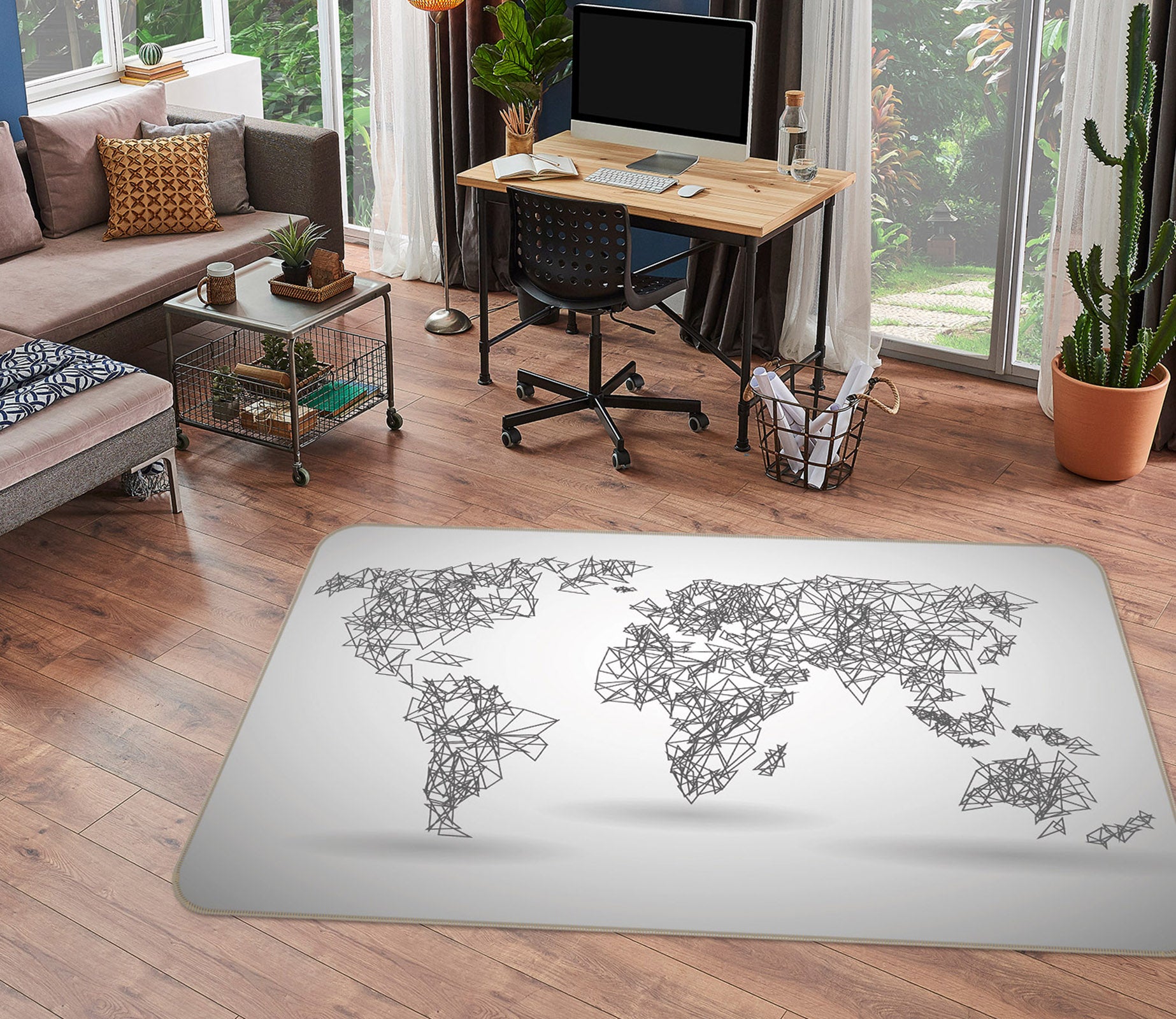 3D Map 35106 Non Slip Rug Mat