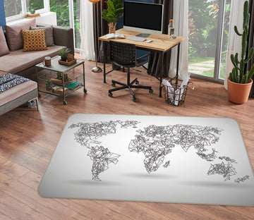 3D Map 35106 Non Slip Rug Mat