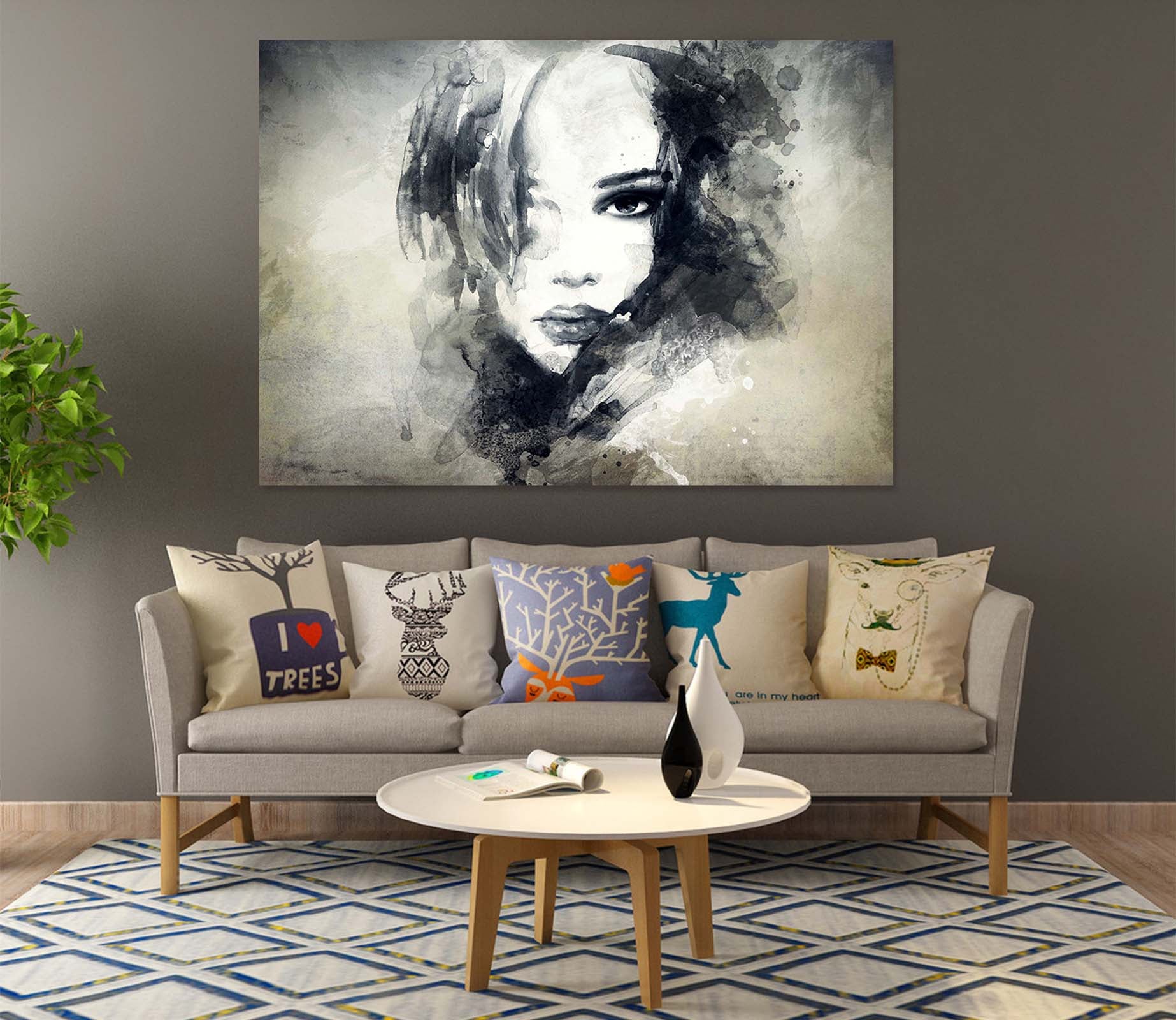 3D Mature Woman 1006 Wall Sticker