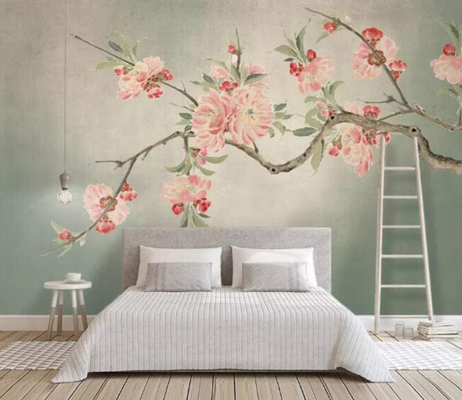 3D Red Peony 1684 Wall Murals Wallpaper AJ Wallpaper 2 