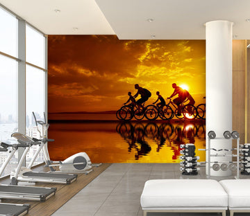 3D Morning Bike Ride 220 Wall Murals Wallpaper AJ Wallpaper 2 
