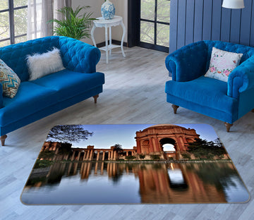 3D Reflection On Water Surface 84078 Kathy Barefield Rug Non Slip Rug Mat