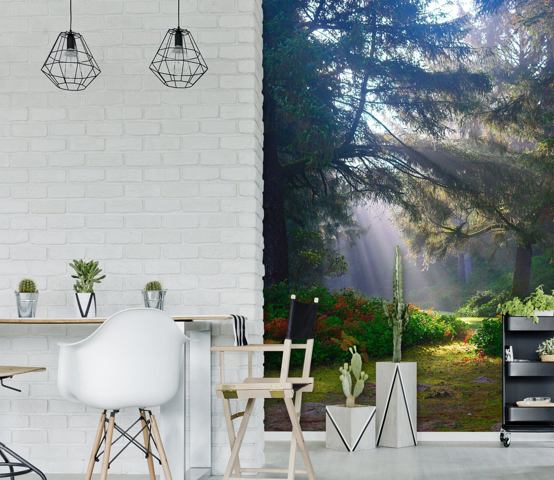 3D Sunny Forest 2096 Wall Murals Wallpaper AJ Wallpaper 2 