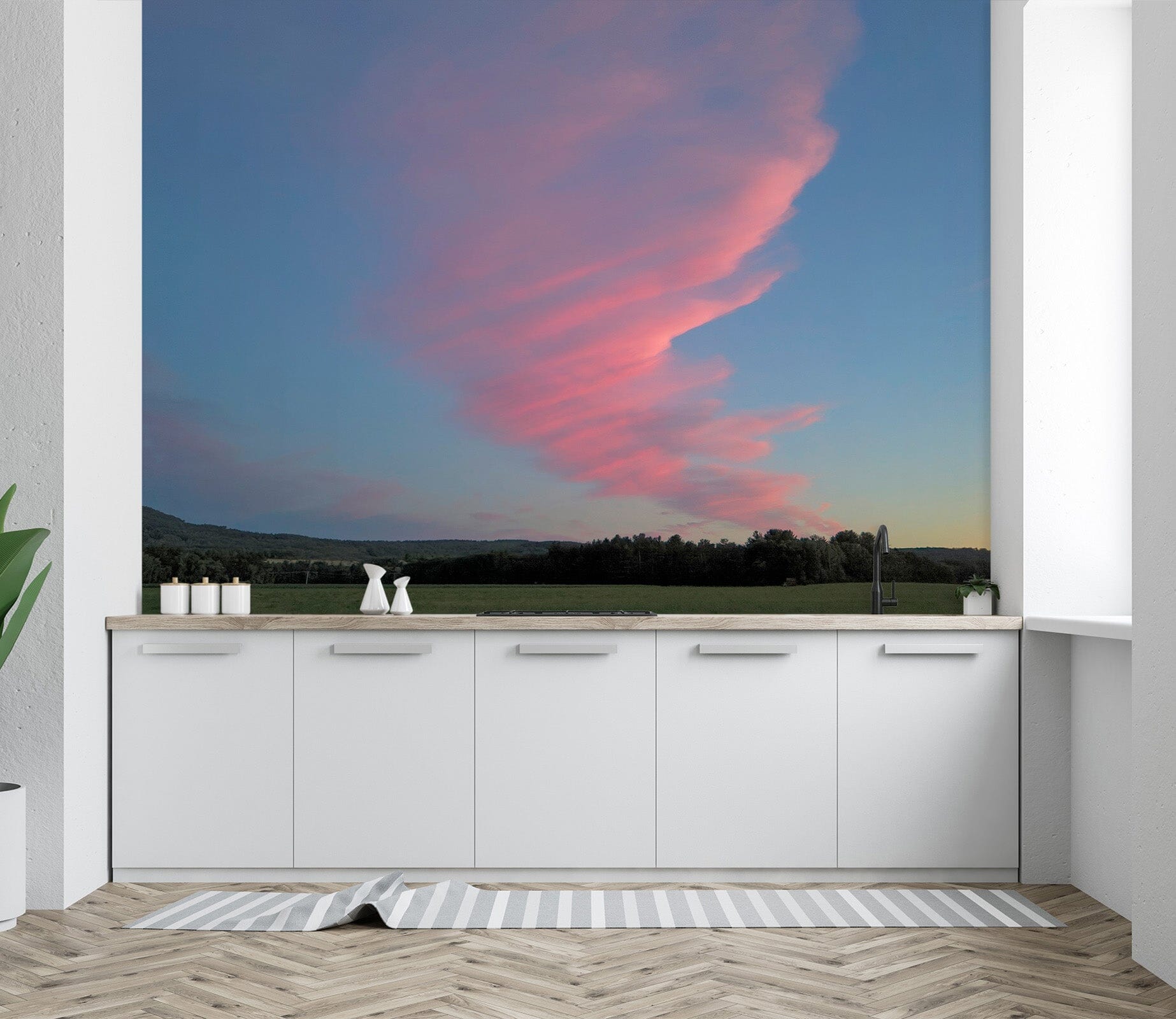 3D Pink Clouds 130 Jerry LoFaro Wall Mural Wall Murals Wallpaper AJ Wallpaper 2 