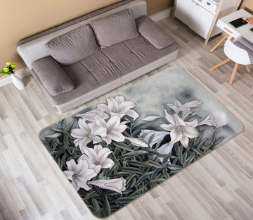 3D Flower Bush 75166 Non Slip Rug Mat