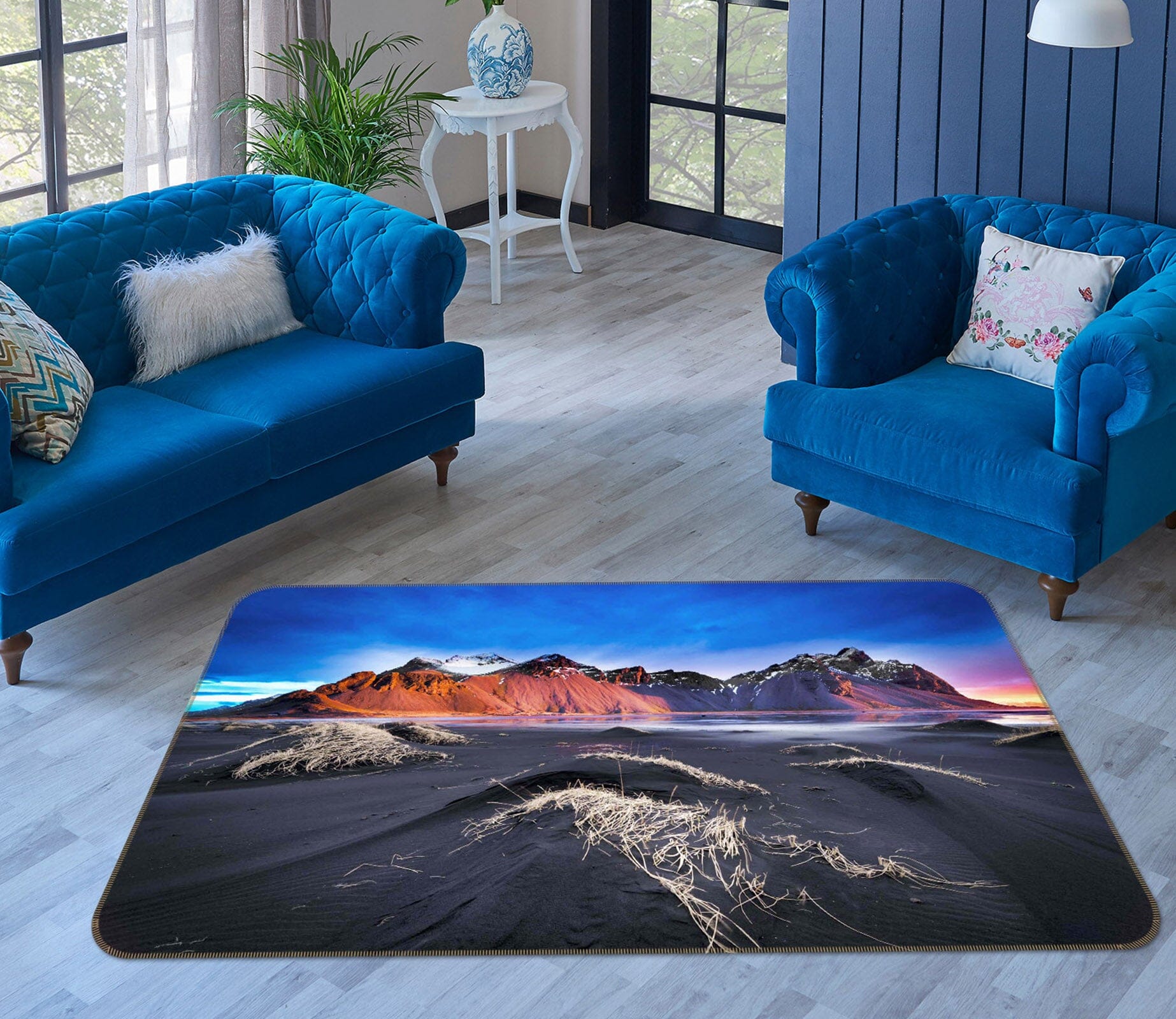3D Valley At Dusk 1165 Marco Carmassi Rug Non Slip Rug Mat Mat AJ Creativity Home 