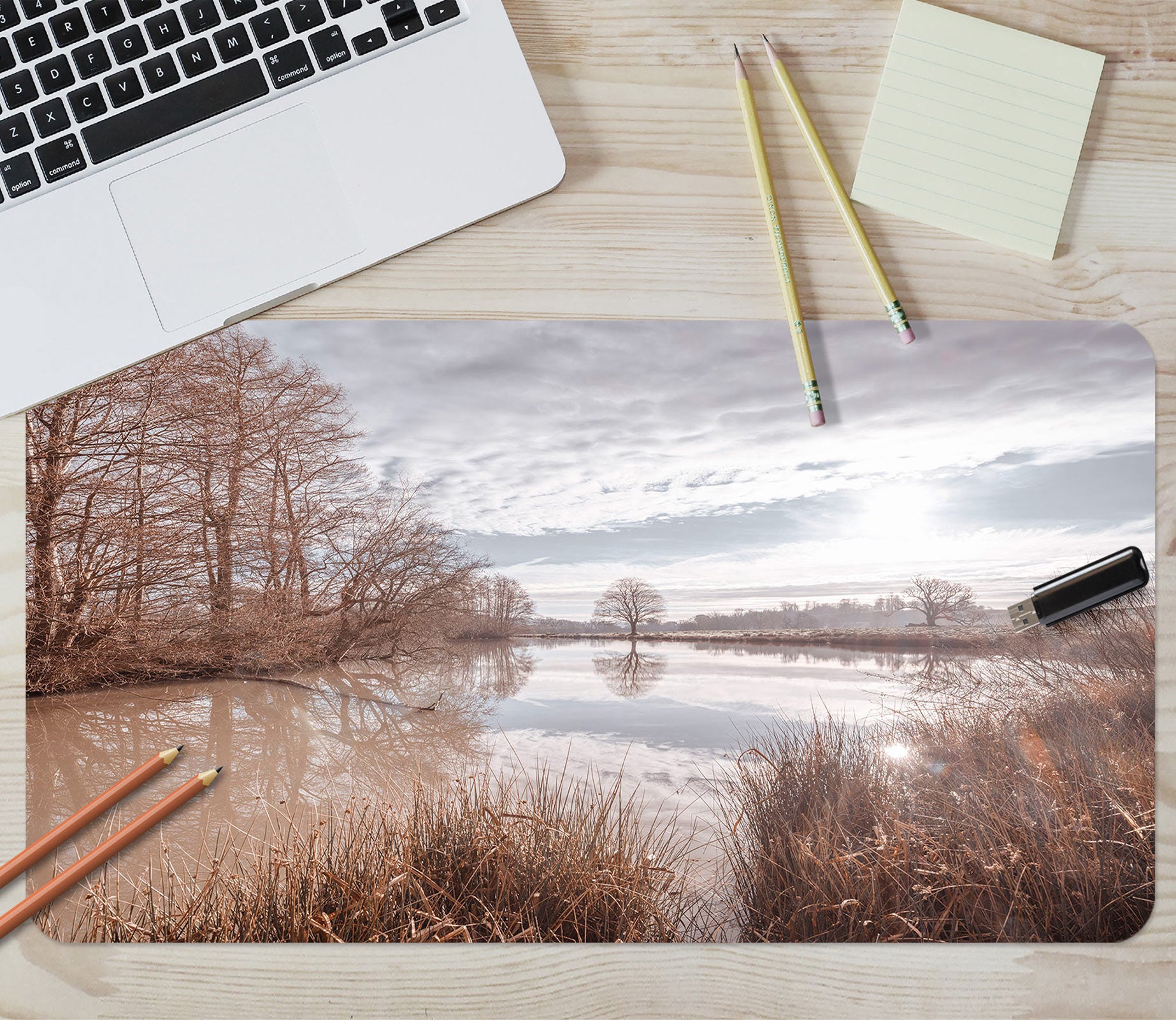 3D River Grass Tree 12451 Assaf Frank Desk Mat