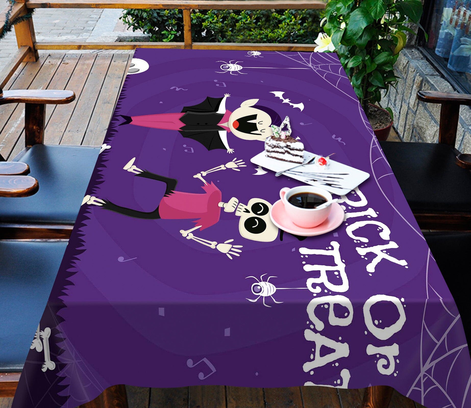 3D Cartoon Vampire 051 Halloween Tablecloths Wallpaper AJ Wallpaper 