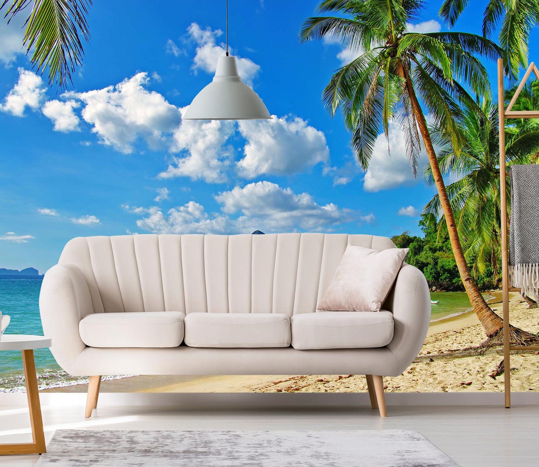 3D Coconut Tree Seaside 40 Wall Murals Wallpaper AJ Wallpaper 2 