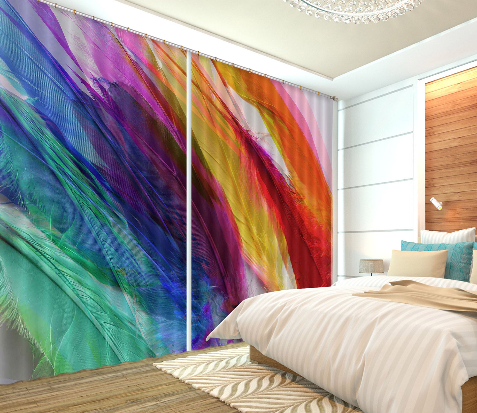 3D Landscape Shandra Smith 70073 Shandra Smith Curtain Curtains Drapes