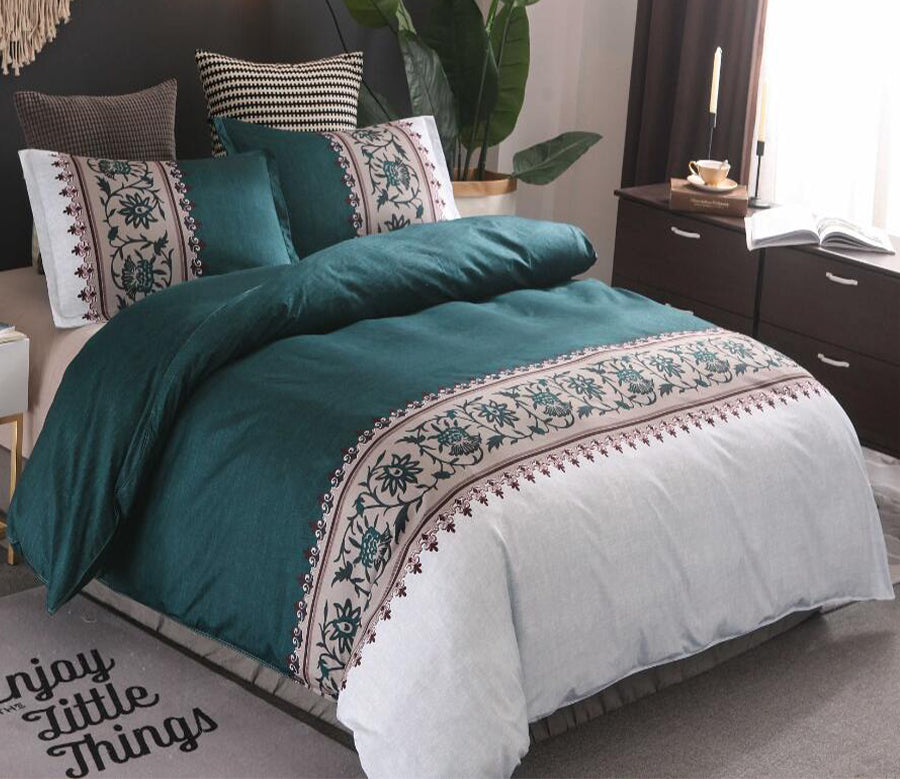 3D Dark Green Texture 99107 Bed Pillowcases Quilt