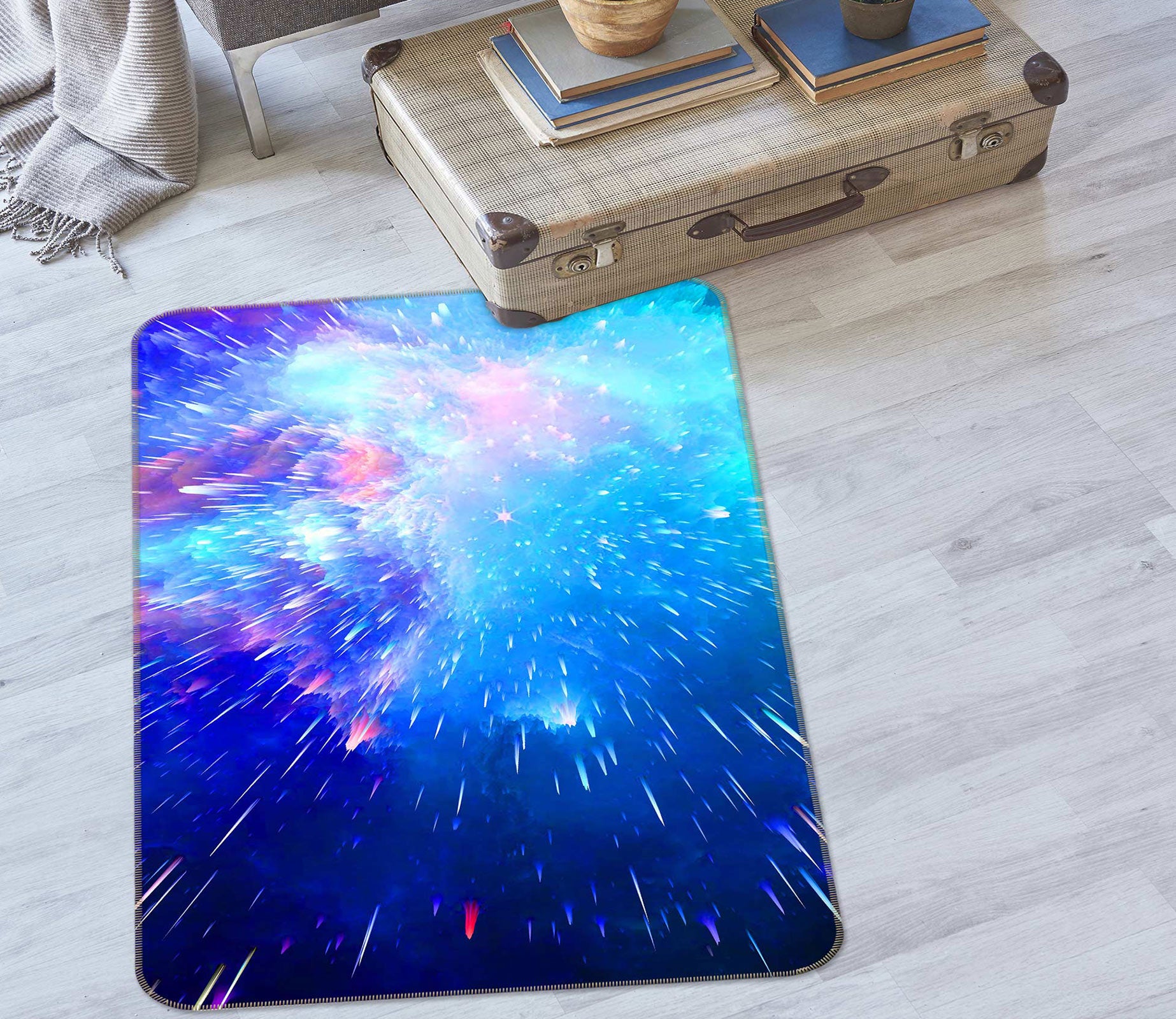 3D Fireworks 27013 Non Slip Rug Mat