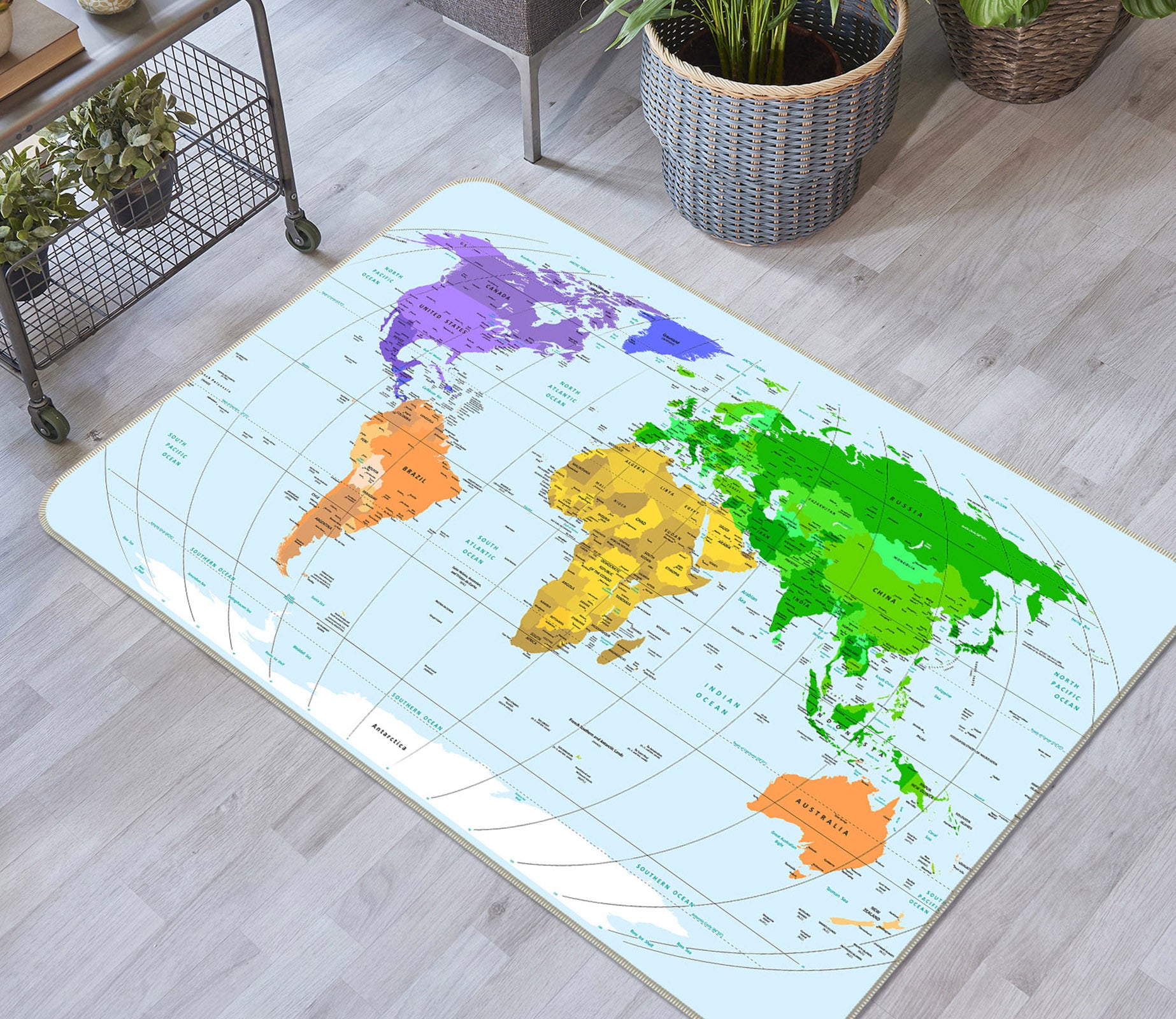 3D Map 35020 Non Slip Rug Mat