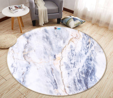 3D Purple Marble Taxture 54 Round Non Slip Rug Mat Mat AJ Creativity Home 