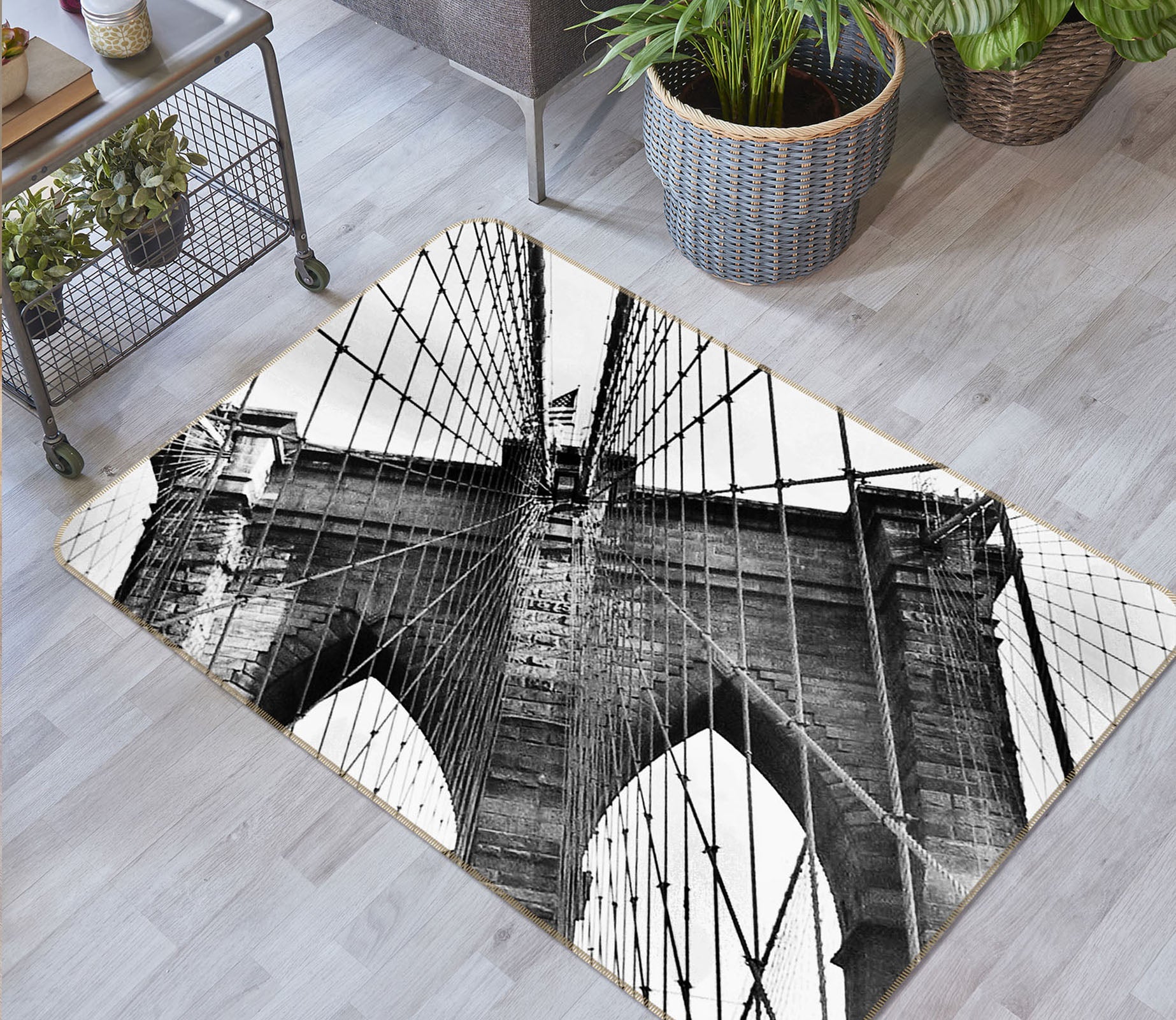 3D Bridge 32016 Non Slip Rug Mat