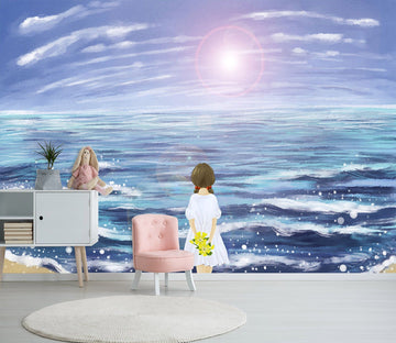 3D Girl Watching The Sea 455 Wallpaper AJ Wallpaper 2 