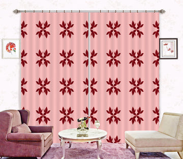 3D Red Pattern 11167 Kashmira Jayaprakash Curtain Curtains Drapes