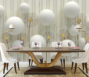 3D White Sphere 1481 Wall Murals Wallpaper AJ Wallpaper 2 
