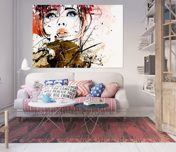 3D Tender Woman 1045 Wall Sticker