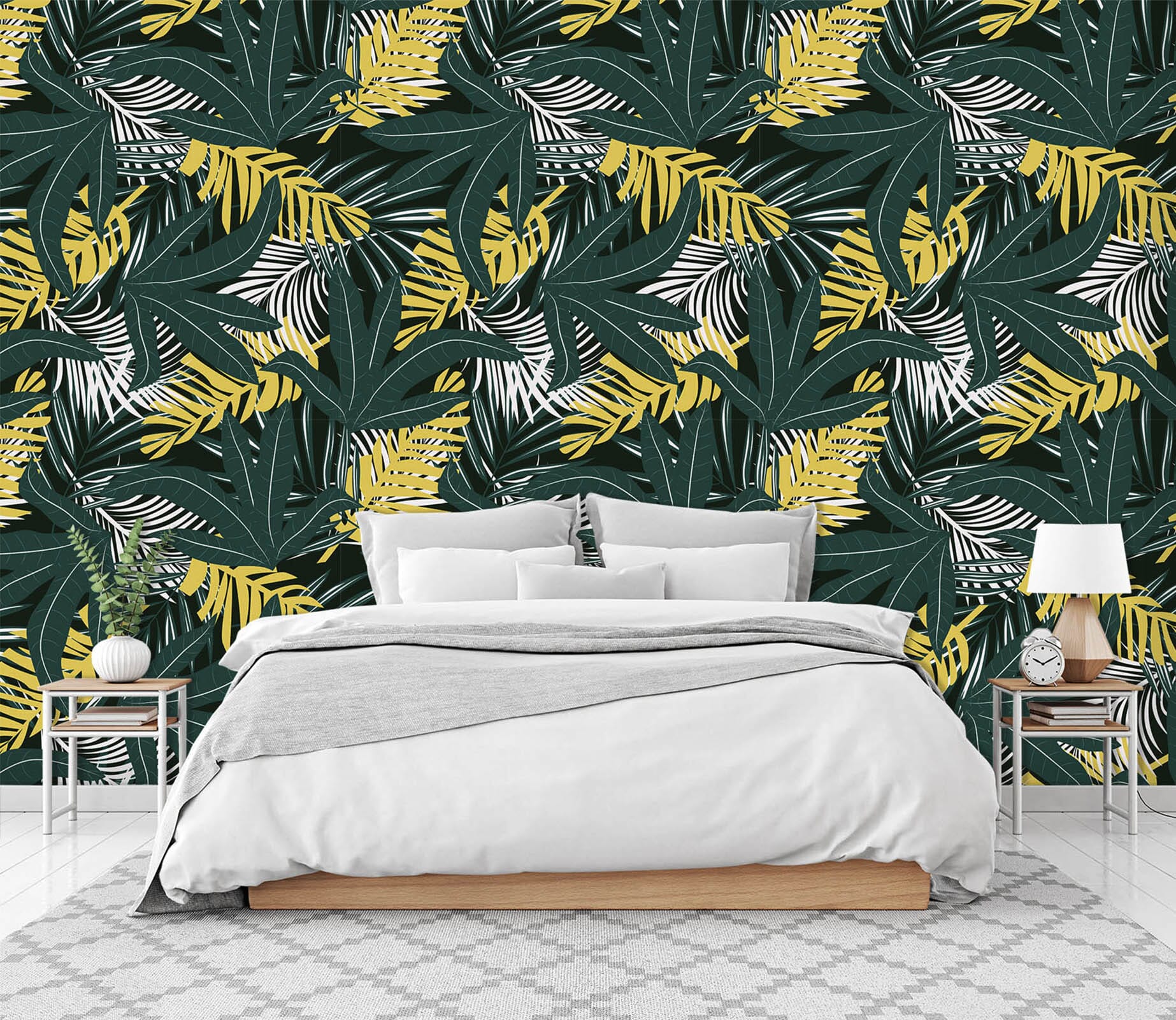 3D Plant Green Leaf 57 Wall Murals Wallpaper AJ Wallpaper 2 