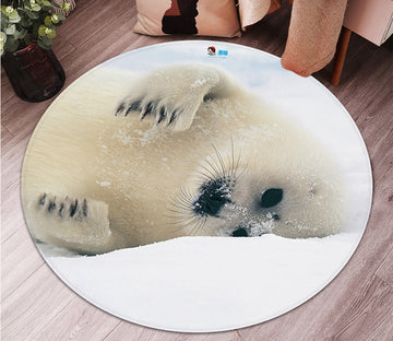 3D Sea Lions 3294 Round Non Slip Rug Mat Mat AJ Creativity Home 