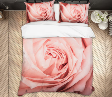 3D Pink Rose 60098 Bed Pillowcases Quilt