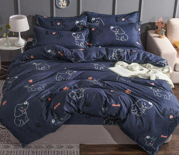 3D Line Elephant 13094 Bed Pillowcases Quilt