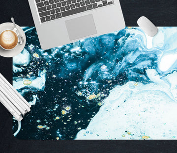 3D Dark Blue Light Blue Pattern 18031 Desk Mat