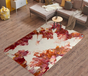 3D Red-Brown Pattern 40023 Valerie Latrice Rug Non Slip Rug Mat