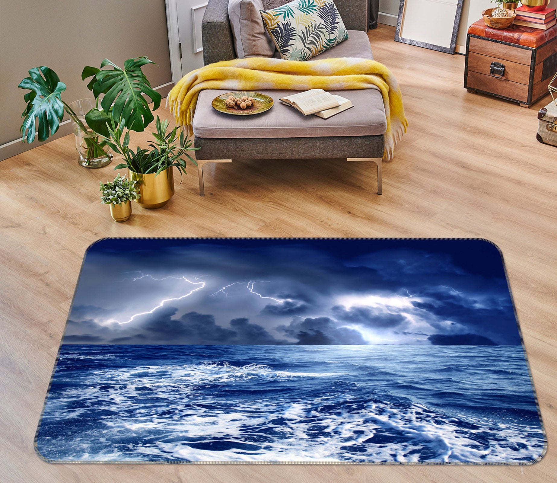 3D Waves 31160 Non Slip Rug Mat