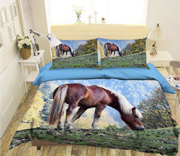 3D Horse Tail 1952 Bed Pillowcases Quilt Quiet Covers AJ Creativity Home 