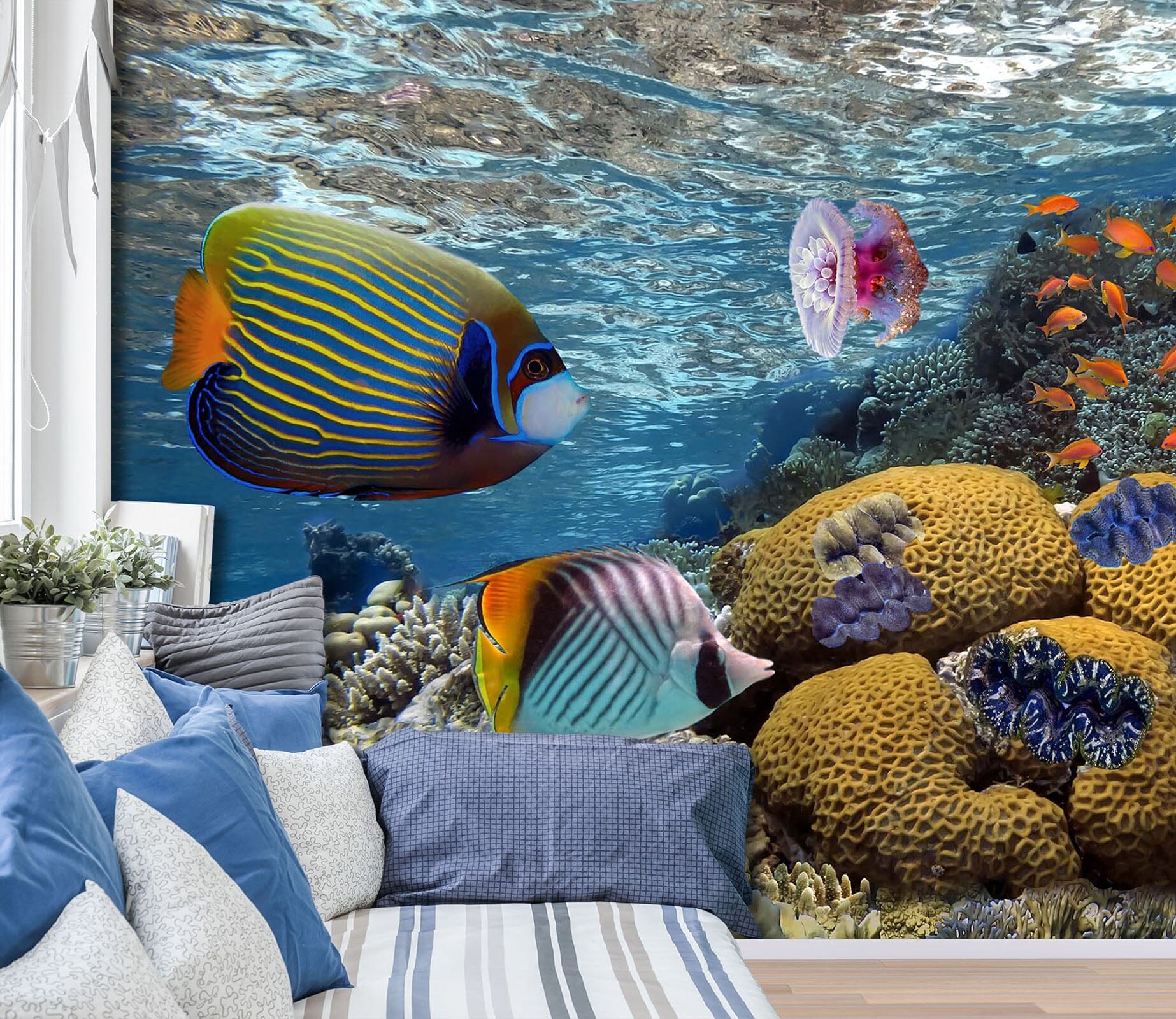 3D Undersea Fish 1459 Wall Murals Wallpaper AJ Wallpaper 2 