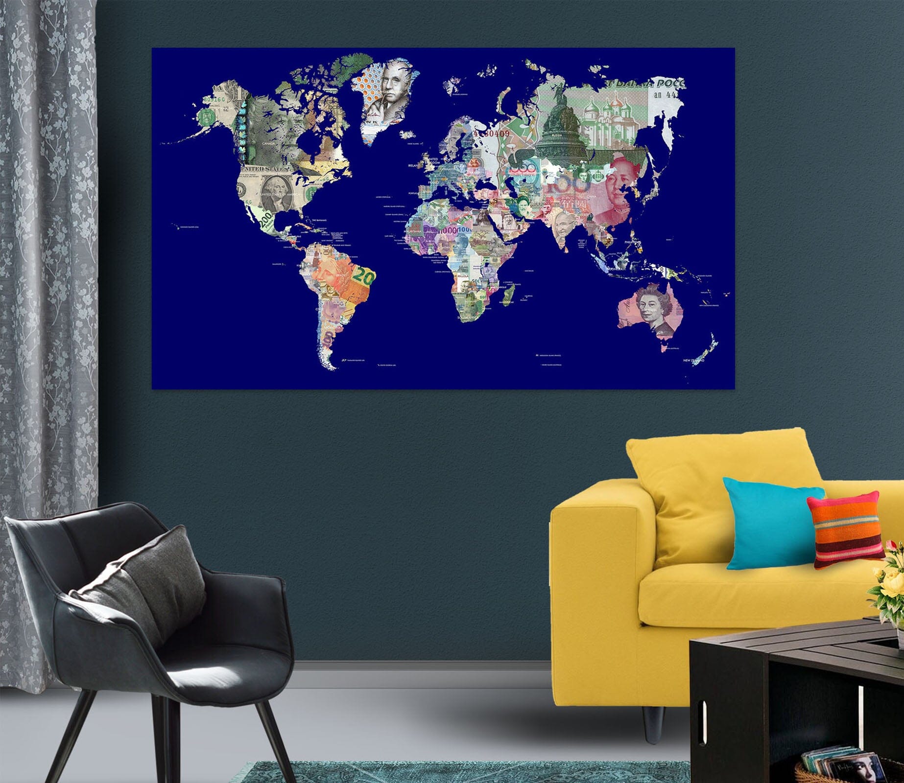 3D Color Island 215 World Map Wall Sticker Wallpaper AJ Wallpaper 2 