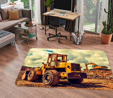 3D Excavator 38230 Vehicle Non Slip Rug Mat