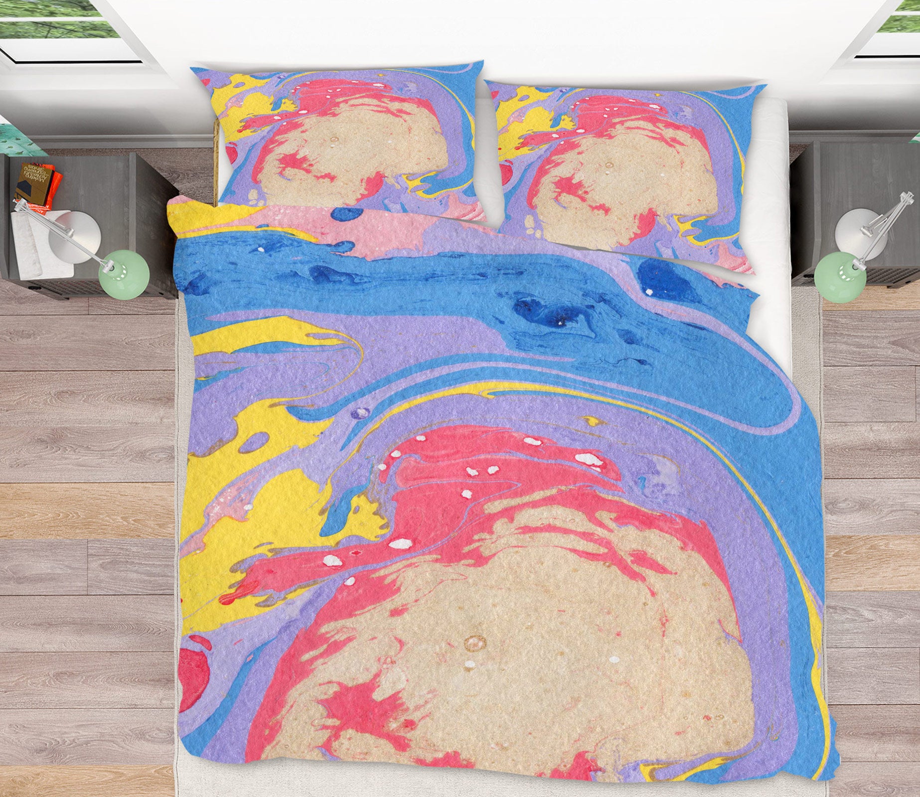 3D Color Pattern 16106 Bed Pillowcases Quilt