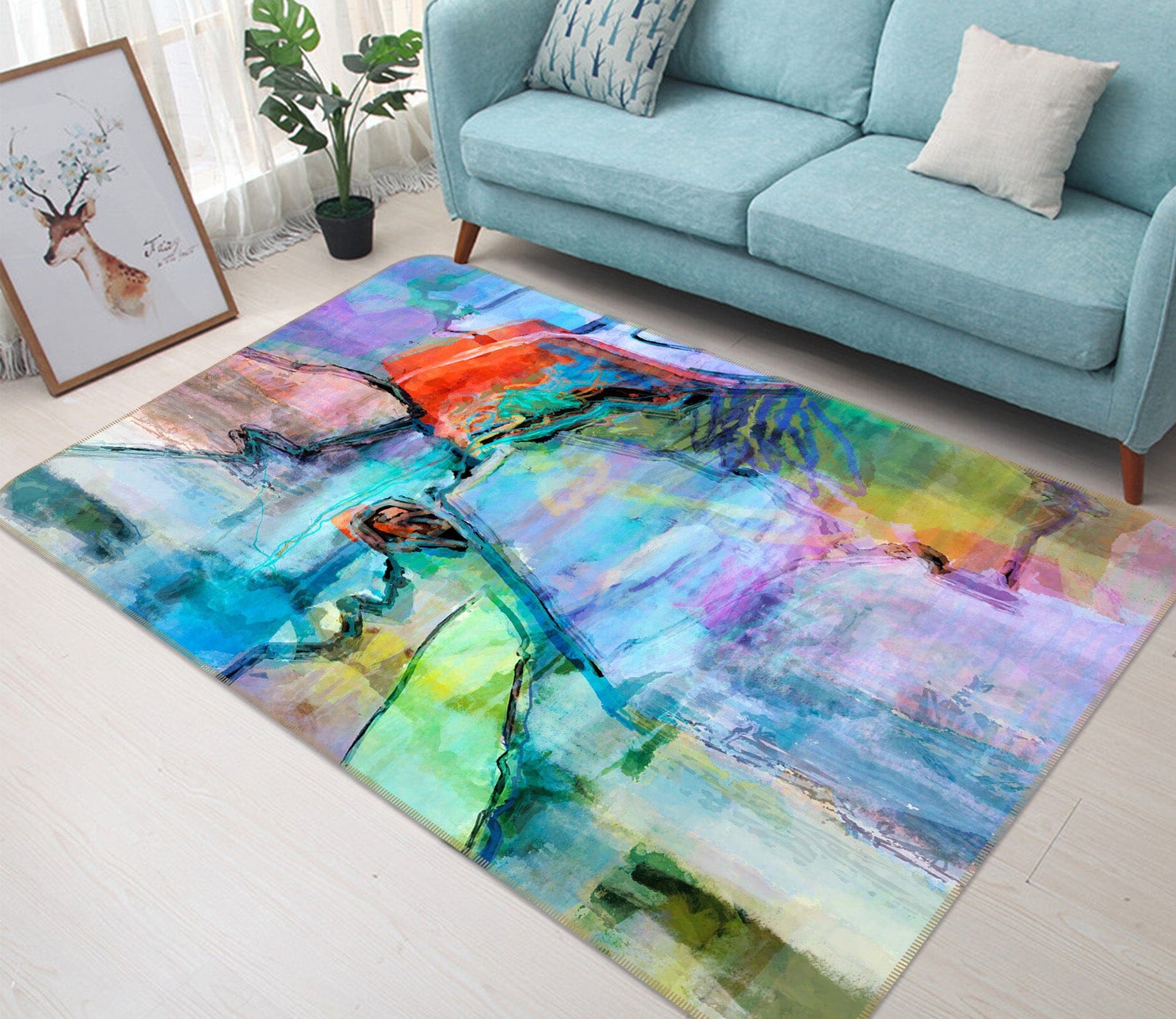 3D Personality 119 Michael Tienhaara Rug Non Slip Rug Mat Mat AJ Creativity Home 