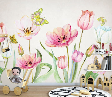 3D Painted Flowers 1686 Wall Murals Wallpaper AJ Wallpaper 2 
