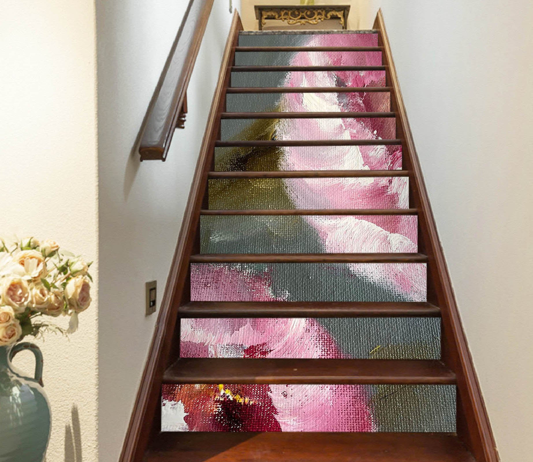 3D Painted Flowers 2174 Skromova Marina Stair Risers