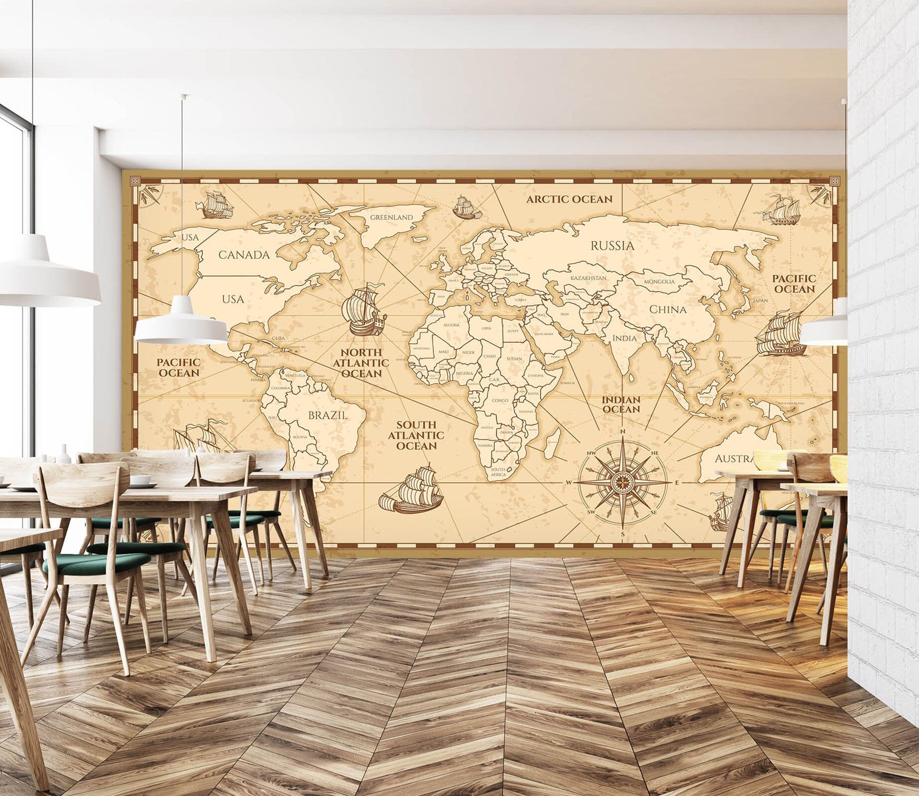 3D Line Painting 2158 World Map Wall Murals Wallpaper AJ Wallpaper 2 