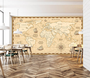 3D Line Painting 2158 World Map Wall Murals Wallpaper AJ Wallpaper 2 