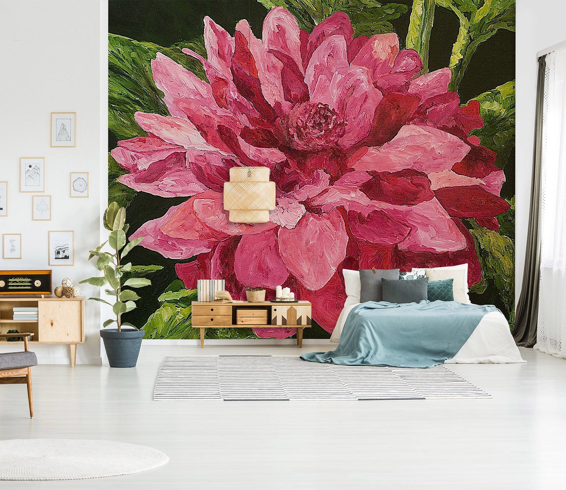 3D Painted Flowers 164 Allan P. Friedlander Wall Mural Wall Murals Wallpaper AJ Wallpaper 2 
