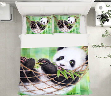 3D Cute Panda 5833 Kayomi Harai Bedding Bed Pillowcases Quilt Cover Duvet Cover